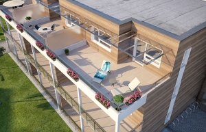 3d architectural visualization apartment house