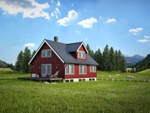 3d exterior architectural visualization frameheim