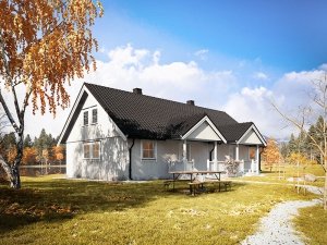 3d exterior architectural visualization Marienborg