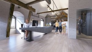 3d interior visualization office