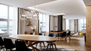 3D visualization Hilton hotelroom