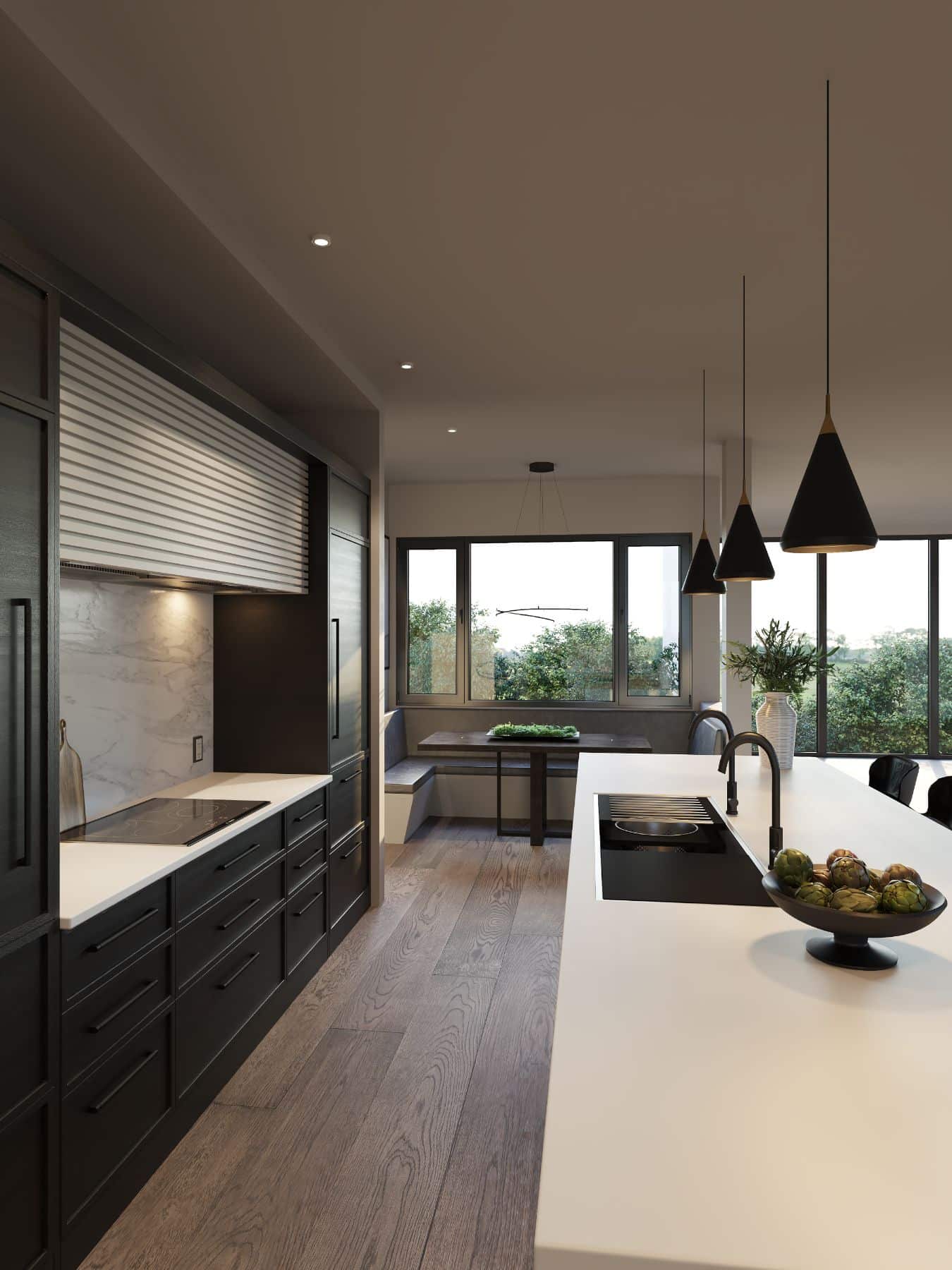 3d interior visualisations, kitchen 3D render