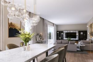 3d interior kitchen visualization