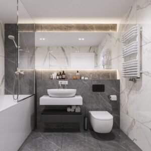 3d interior bathroom visualization