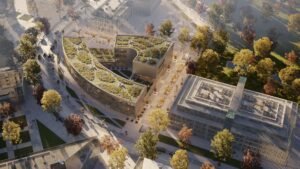 3D exterior visualizations of the city