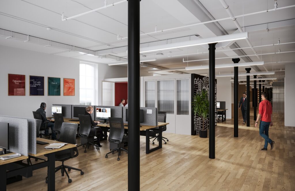 office space rendering