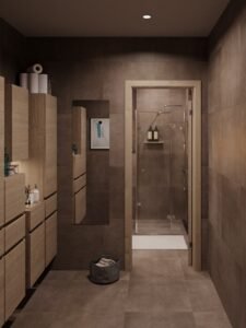 Real estate rendering - bathroom rendering