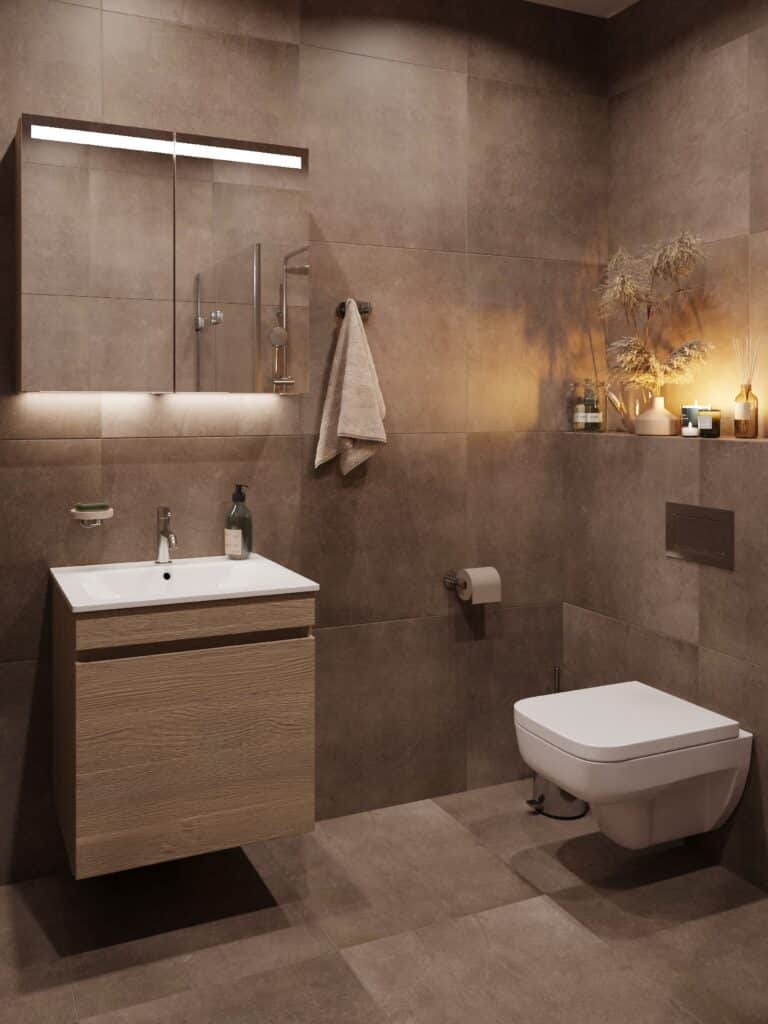 Real estate rendering - bathroom rendering