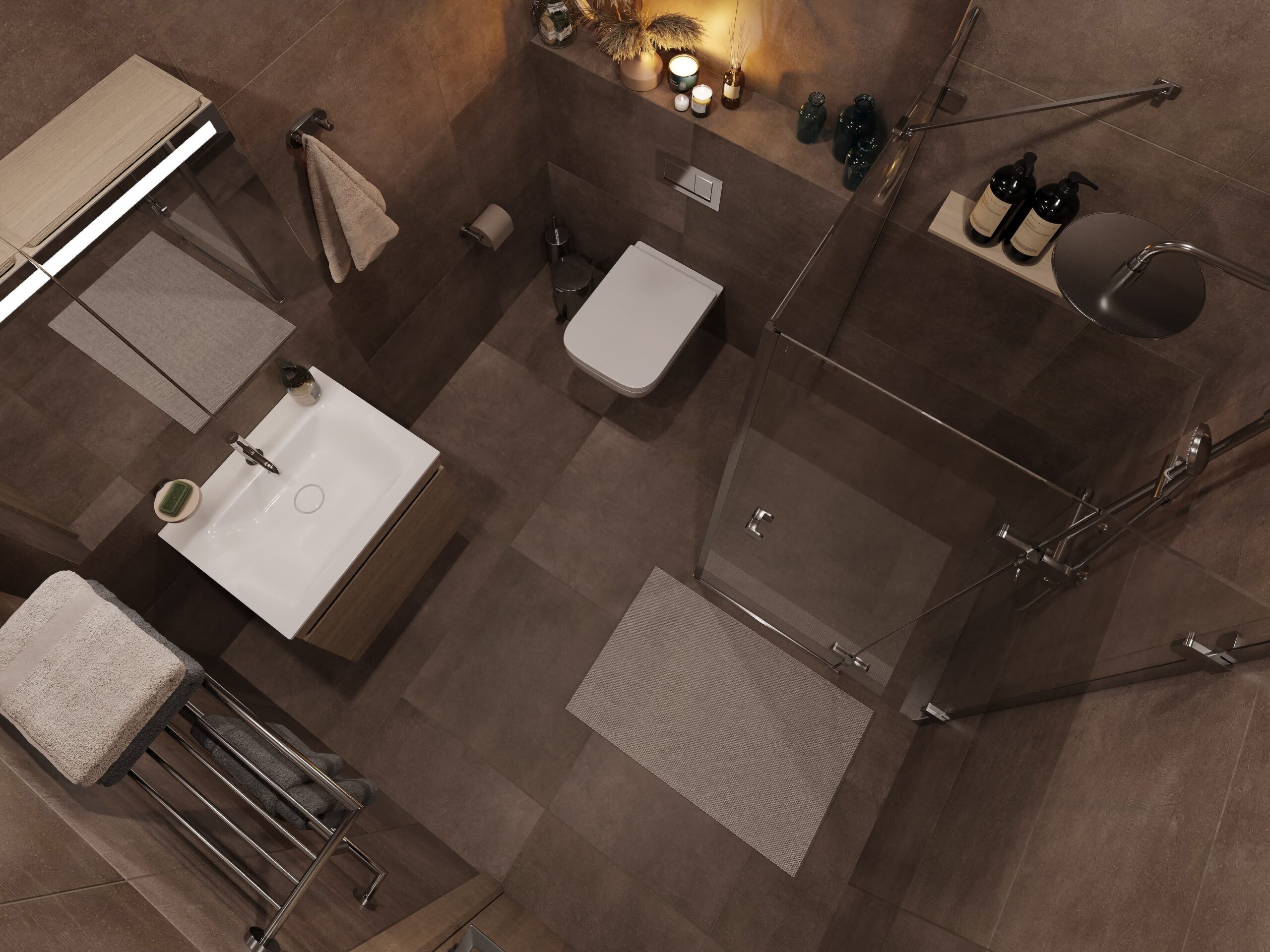 Real estate rendering - bathroom rendering