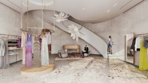 People in 3D interior rendering