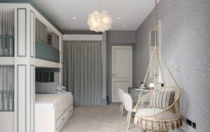 CGI of apartment in London