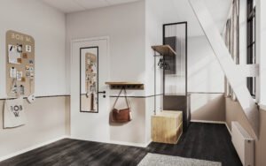 3D renderings of a hotel