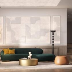 3D hotel lobby rendering