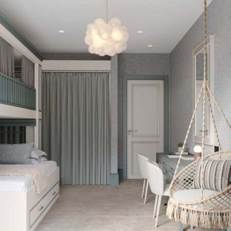 CGI of apartment in London